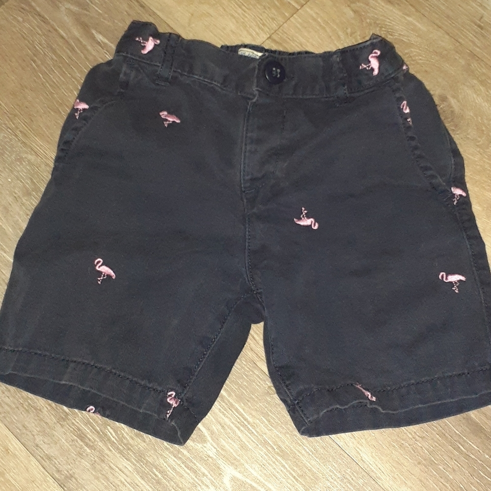 Children's place boys navy, patterned shorts-3t